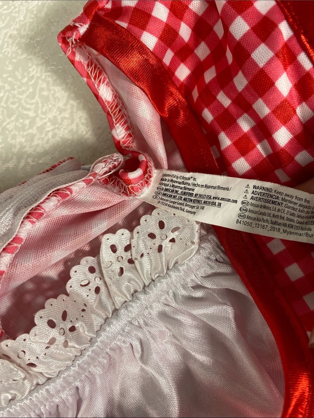 Lil’ Red Riding Hood Child Size 12/14 Halloween Costume Dress Only - Picture 10 of 11